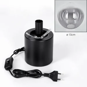 hofstein Gastor Boule lumineuse, Lampe de bureau, Lampe à poser Clair, Fumé, 1 lumière* Lampes Modernes