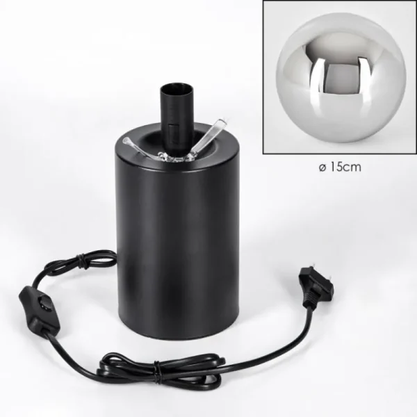 hofstein Gastor Boule lumineuse, Lampe de bureau, Lampe à poser Chrome, Fumé, 1 lumière* Lampes Modernes