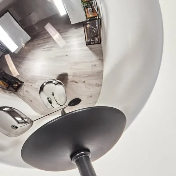 hofstein Gastor Boule lumineuse, Lampadaire Chrome, Fumé, 3 lumières* Lampes Modernes