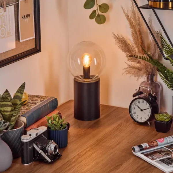 hofstein Gastor Boule lumineuse, Lampe de bureau, Lampe à poser Clair, 1 lumière* Lampes En Verre