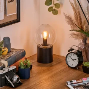 hofstein Gastor Boule lumineuse, Lampe de bureau, Lampe à poser Clair, 1 lumière* Lampes En Verre