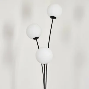 hofstein Gastor Boule lumineuse, Lampadaire Blanc, 3 lumières* Lampes En Verre