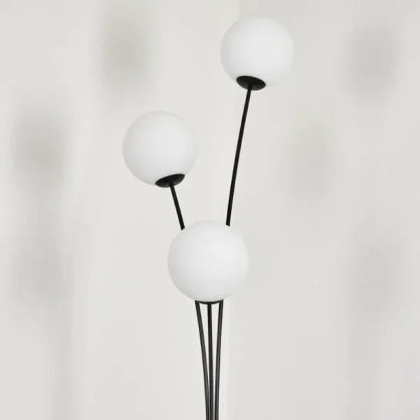 hofstein Gastor Boule lumineuse, Lampadaire Blanc, 3 lumières* Lampes En Verre