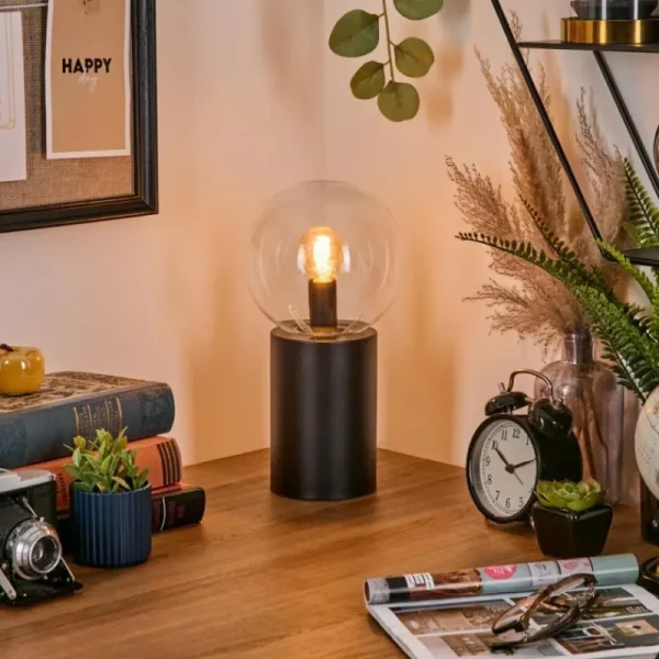 hofstein Gastor Boule lumineuse, Lampe de bureau, Lampe à poser Clair, 1 lumière* Lampes En Verre