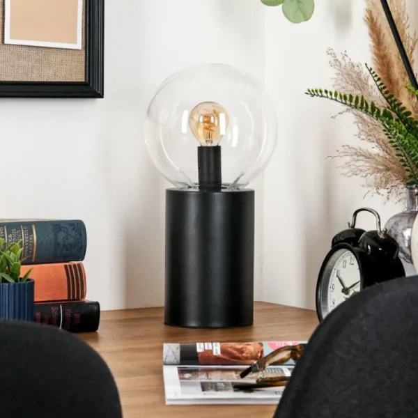 hofstein Gastor Boule lumineuse, Lampe de bureau, Lampe à poser Clair, 1 lumière* Lampes En Verre