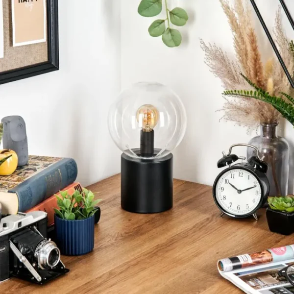 hofstein Gastor Boule lumineuse, Lampe de bureau, Lampe à poser Clair, 1 lumière* Lampes En Verre
