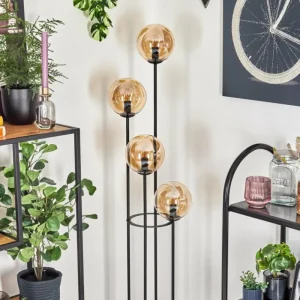 hofstein Gastor Lampadaire 30 cm Ambre, 4 lumières* Lampes En Verre