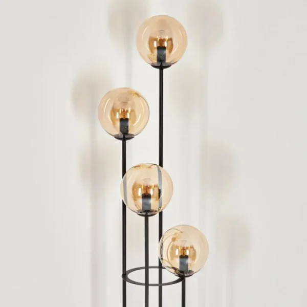 hofstein Gastor Lampadaire 30 cm Ambre, 4 lumières* Lampes En Verre