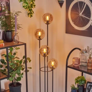hofstein Gastor Lampadaire 30 cm Ambre, 4 lumières* Lampes En Verre
