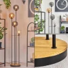 hofstein Gastor Lampadaire 30 cm Bois foncé, Noir, 4 lumières* Lampes Modernes
