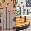 hofstein Gastor Lampadaire 25 cm Bois clair, Noir, 3 lumières* Lampes Modernes