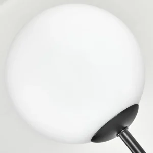 hofstein Gastor Lampadaire 30 cm Bois foncé, Noir, 3 lumières* Lampes Modernes