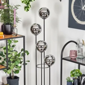 hofstein Gastor Lampadaire 30 cm Chrome, Fumé, 4 lumières* Lampes Modernes