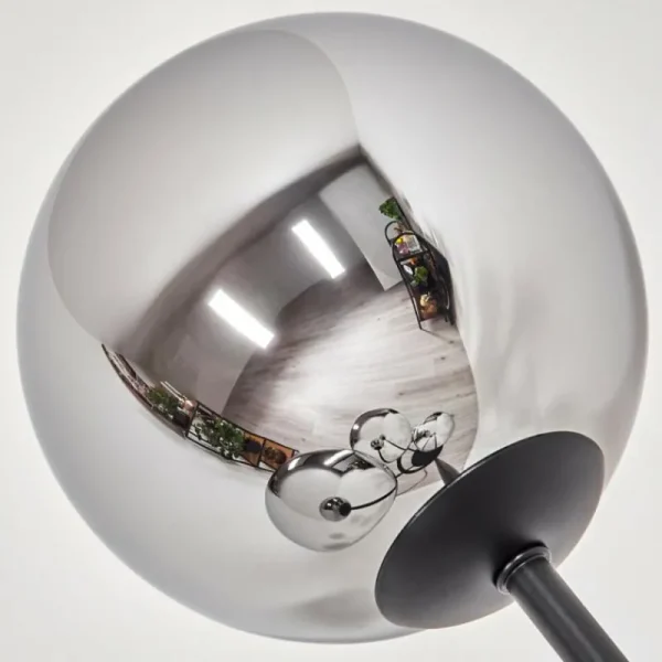 hofstein Gastor Lampadaire 30 cm Chrome, Fumé, 4 lumières* Lampes Modernes