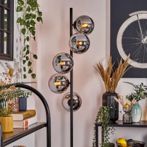 hofstein Gastor Lampadaire 33 cm Chrome, Fumé, 5 lumières* Lampes Modernes