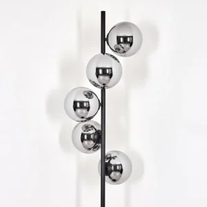 hofstein Gastor Lampadaire 33 cm Chrome, Fumé, 5 lumières* Lampes Modernes