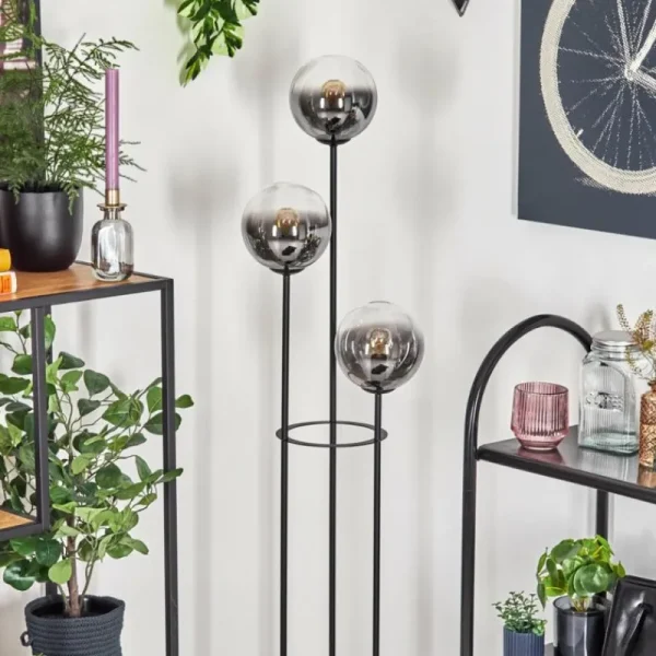 hofstein Gastor Lampadaire 30 cm Noir, 3 lumières* Lampes Modernes