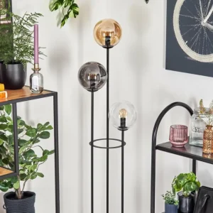 hofstein Gastor Lampadaire 30 cm Noir, 3 lumières* Lampes Modernes