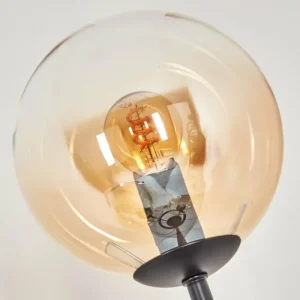 hofstein Gastor Lampadaire 25 cm Noir, 3 lumières* Lampes En Verre