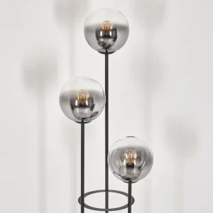 hofstein Gastor Lampadaire 30 cm Noir, 3 lumières* Lampes Modernes