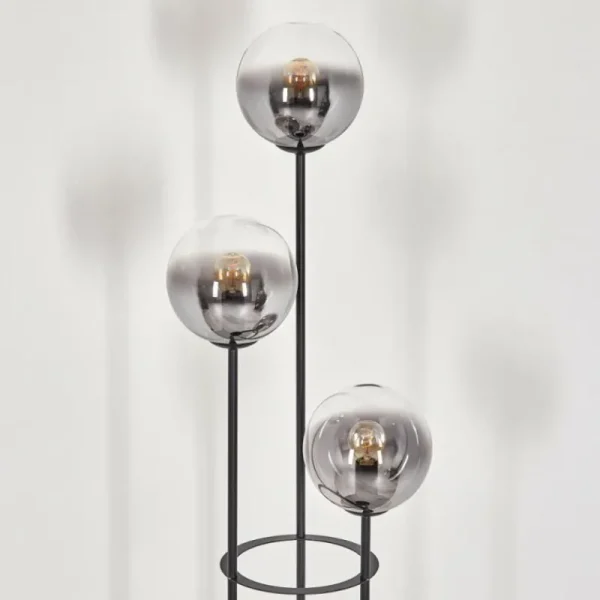 hofstein Gastor Lampadaire 30 cm Noir, 3 lumières* Lampes Modernes