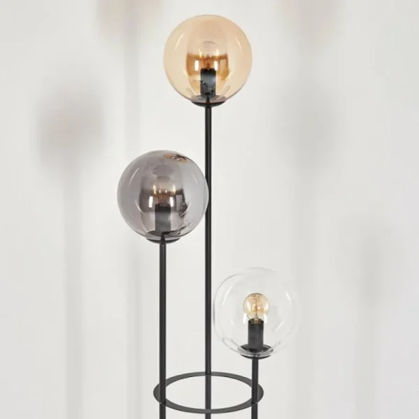 hofstein Gastor Lampadaire 30 cm Noir, 3 lumières* Lampes Modernes