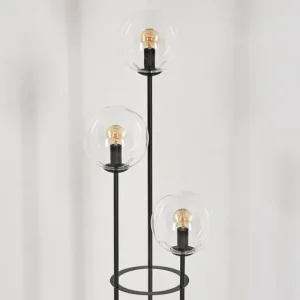 hofstein Gastor Lampadaire 30 cm Noir, 3 lumières* Lampes En Verre