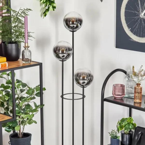 hofstein Gastor Lampadaire Noir, 3 lumières* Lampes Modernes