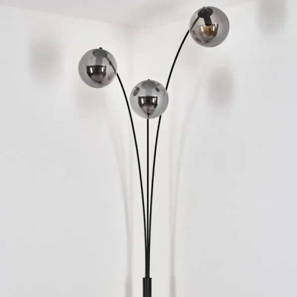 hofstein Gastor Lampadaire Noir, 3 lumières* Lampes Modernes