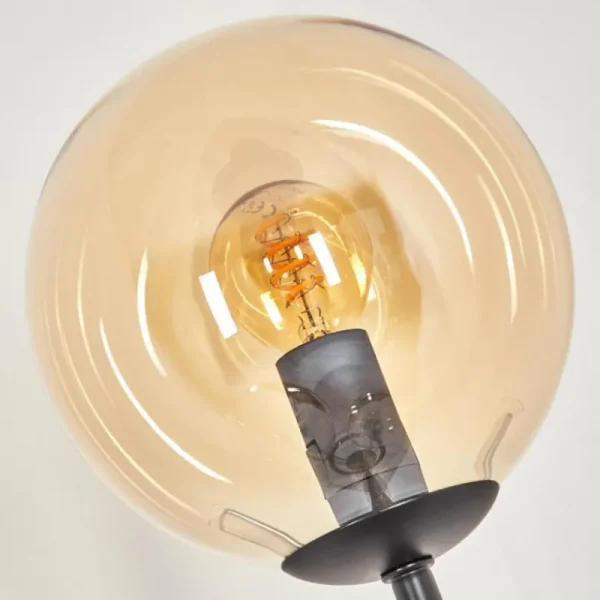 hofstein Gastor Lampadaire Noir, 3 lumières* Lampes En Verre