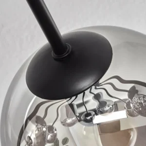 hofstein Gastor Plafonnier 83 cm Chrome, Clair, 10 lumières* Lampes En Verre
