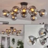 hofstein Gastor Plafonnier 83 cm Clair, Fumé, 10 lumières* Lampes Modernes