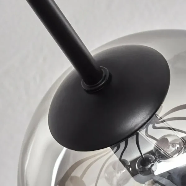 hofstein Gastor Plafonnier 83 cm Clair, Fumé, 10 lumières* Lampes Modernes