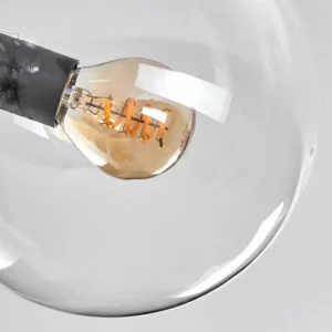 hofstein Gastor Plafonnier 87 cm Clair, 8 lumières* Lampes En Verre