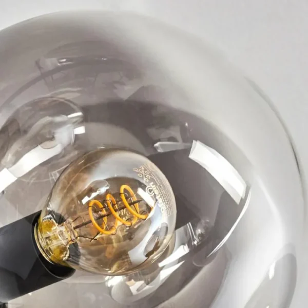 hofstein Gastor Plafonnier 83 cm Clair, Fumé, 10 lumières* Lampes Modernes