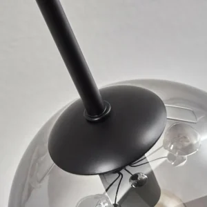 hofstein Gastor Plafonnier 74 cm Clair, Fumé, 6 lumières* Lampes Modernes