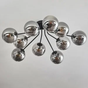 hofstein Gastor Plafonnier 83 cm Fumé, 10 lumières* Lampes Modernes