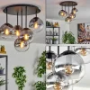 hofstein Gastor Plafonnier, Boule lumineuse 45 cm Clair, Fumé, 5 lumières* Lampes Modernes