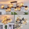 hofstein Gastor Plafonnier, Boule lumineuse Ambre, Clair, Fumé, 10 lumières* Lampes Modernes