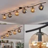 hofstein Gastor Plafonnier, Boule lumineuse Ambre, Fumé, 6 lumières* Lampes Modernes