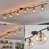 hofstein Gastor Plafonnier, Boule lumineuse Ambre, Clair, 6 lumières* Lampes En Verre