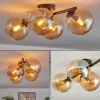hofstein Gastor Plafonnier, Boule lumineuse Ambre, 4 lumières* Lampes En Verre