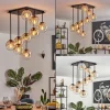 hofstein Gastor Plafonnier, Boule lumineuse Ambre, Clair, 9 lumières* Lampes En Verre