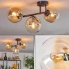 hofstein Gastor Plafonnier, Boule lumineuse Ambre, Clair, 3 lumières* Lampes En Verre