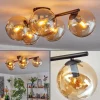 hofstein Gastor Plafonnier, Boule lumineuse Ambre, 5 lumières* Lampes En Verre