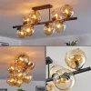 hofstein Gastor Plafonnier, Boule lumineuse Ambre, 8 lumières* Lampes En Verre