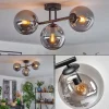 hofstein Gastor Plafonnier, Boule lumineuse Fumé, 3 lumières* Lampes Modernes