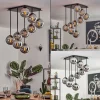 hofstein Gastor Plafonnier, Boule lumineuse Chrome, Fumé, 9 lumières* Lampes Modernes