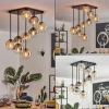hofstein Gastor Plafonnier, Boule lumineuse Ambre, Clair, Fumé, 9 lumières* Lampes Modernes