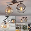 hofstein Gastor Plafonnier, Boule lumineuse Ambre, Clair, Fumé, 2 lumières* Lampes Modernes